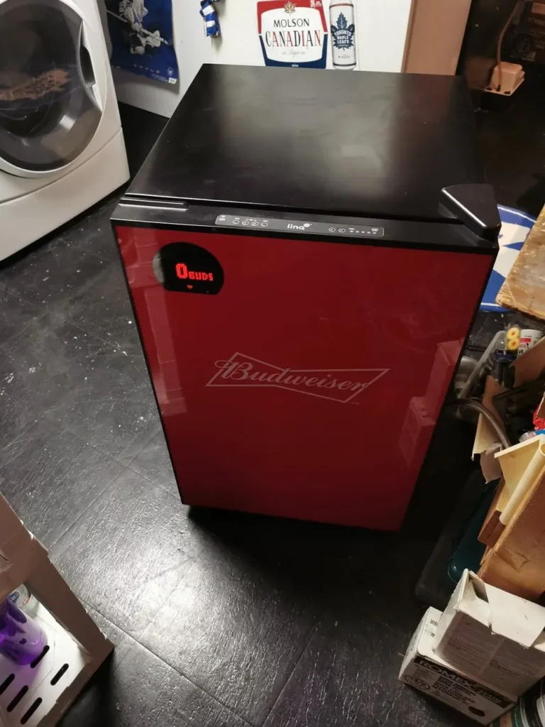 Red fridge repaired